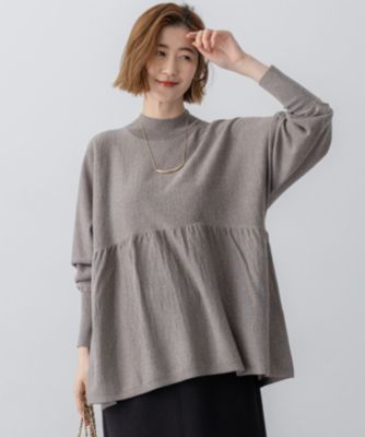 23区(ニジュウサンク)の【洗える】ウールギャザー ドルマンスリーブ