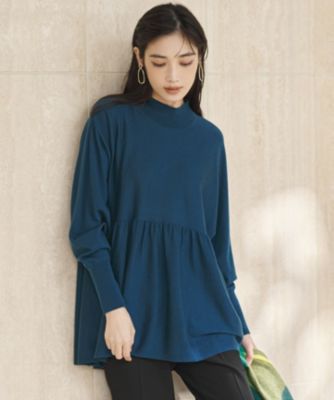 23区(ニジュウサンク)の【洗える】ウールギャザー ドルマンスリーブ