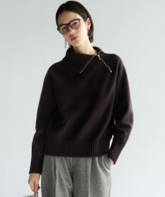 23区 S(ニジュウサンク エス)のボイルドウールコンビ ジップ タートル