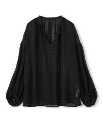 集英社HAPPY PLUS STOREuncrave（アンクレイヴ）/【手洗い可】シアードットジャガード ブラウス