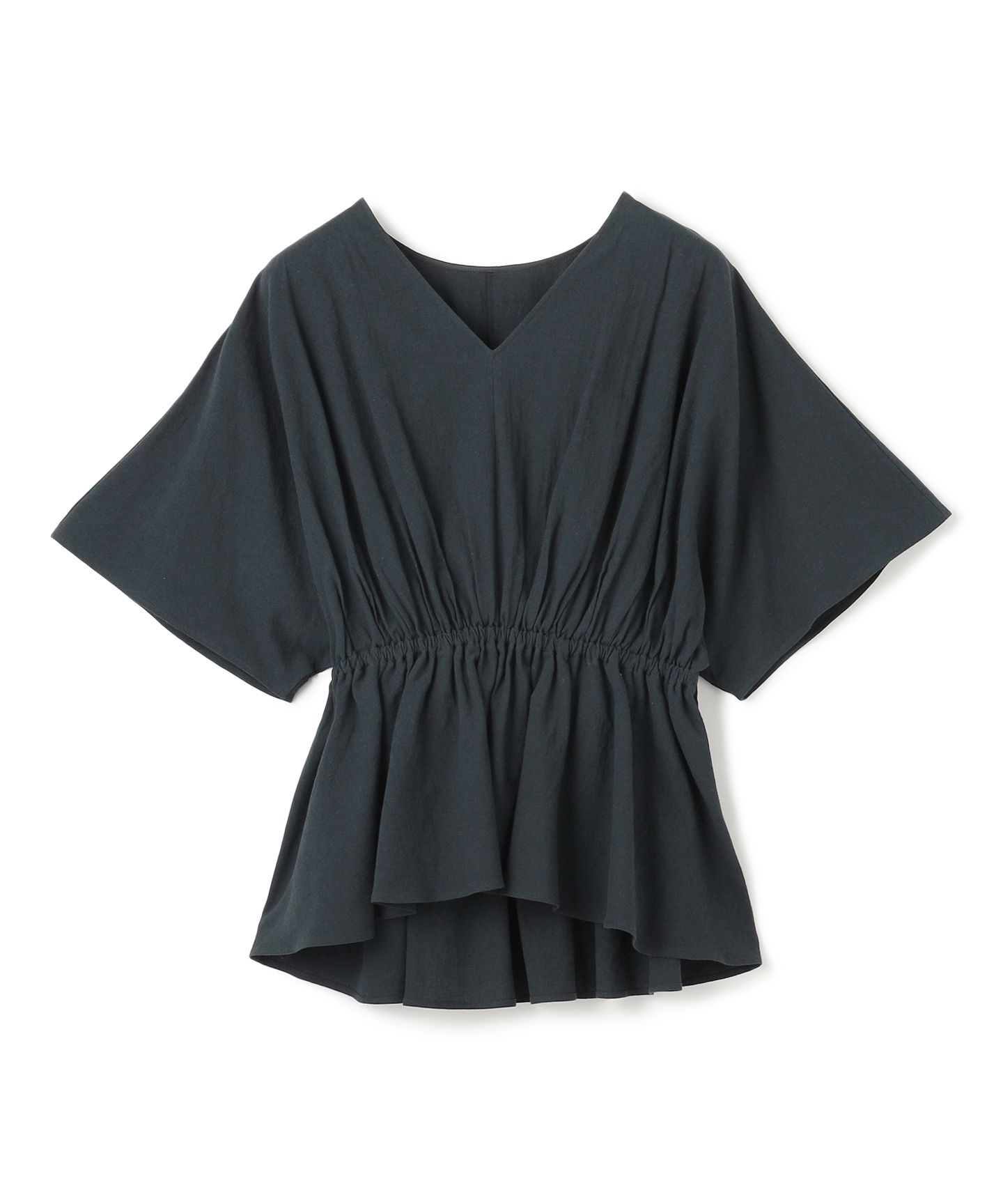 uncrave(アンクレイヴ)/【洗濯機洗い可】コットンリネンボイル ペプラムブラウス