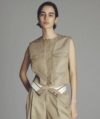 集英社HAPPY PLUS STOREuncrave（アンクレイヴ）/チノギャバジン ジレブラウス