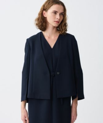 集英社HAPPY PLUS STOREuncrave（アンクレイヴ）/【防シワ・洗濯機洗い可】ウォッシャブル ダブルクロス スリットスリーブジャケット