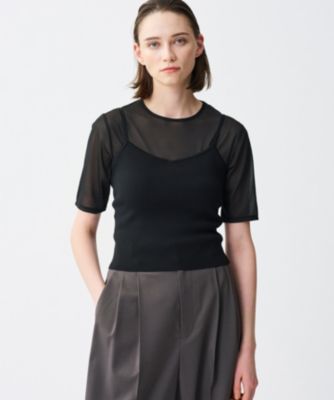 集英社HAPPY PLUS STOREuncrave（アンクレイヴ）/【接触冷感・UVカット・手洗い可】スムースニット キャミソール（カップ付き）