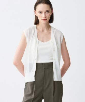 集英社HAPPY PLUS STOREuncrave（アンクレイヴ）/【接触冷感・手洗い可】シアーニット ノースリーブベスト