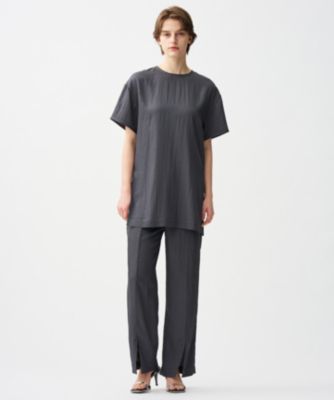 集英社HAPPY PLUS STOREuncrave（アンクレイヴ）/ドレープツイル スリットパンツ