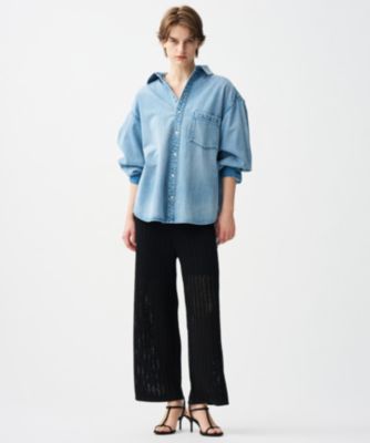 集英社HAPPY PLUS STOREuncrave（アンクレイヴ）/シースルーケーブルニット パンツ