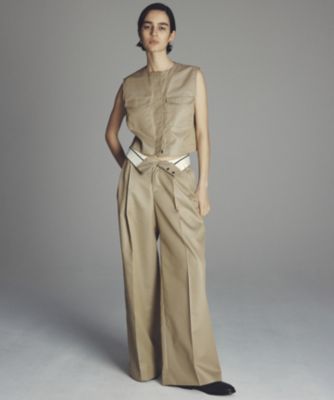 集英社HAPPY PLUS STOREuncrave（アンクレイヴ）/チノギャバジン ワイドトラウザー