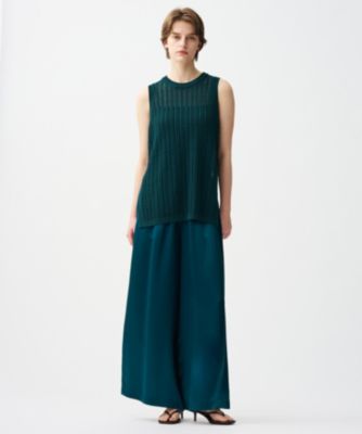 集英社HAPPY PLUS STOREuncrave（アンクレイヴ）/【手洗い可】アセテートヴィンテージサテン ワイドパンツ