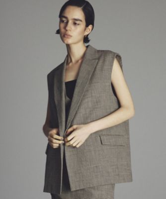 集英社HAPPY PLUS STOREuncrave（アンクレイヴ）/グレンチェック ジレ