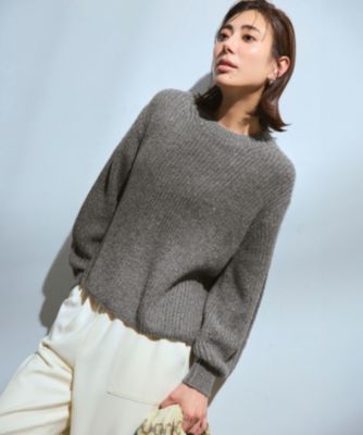 集英社HAPPY PLUS STORE23区（ニジュウサンク）/【洗える】スパンコールバルキー クロップド ニット