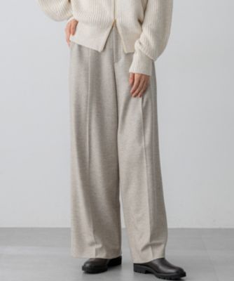 23区(ニジュウサンク)のラメミックスツイード タック ワイド パンツ