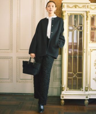 自由区 L(ジユウク エル)の【SHIHOさん着用】カットジャカード パンツ