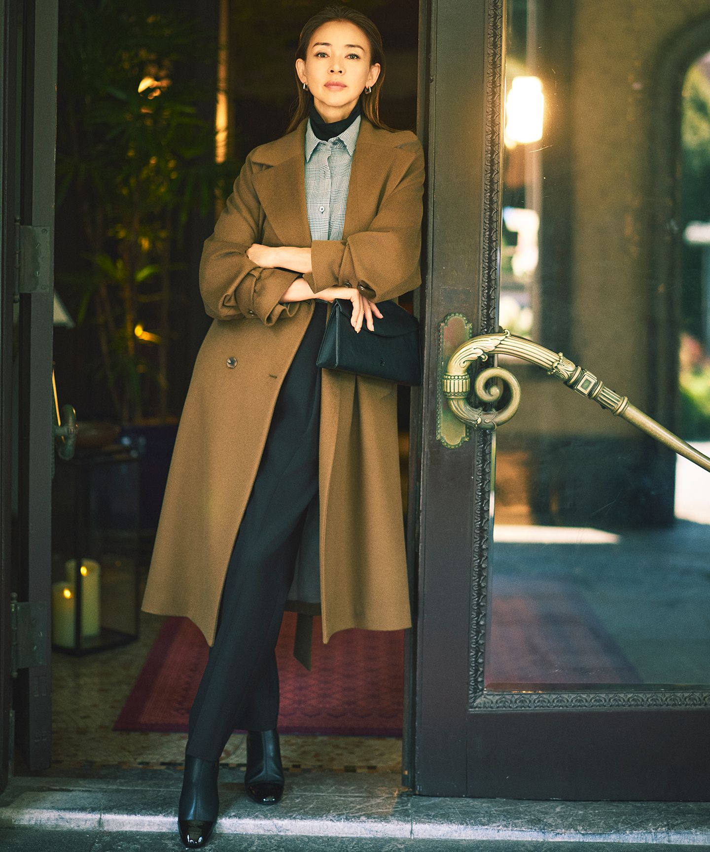 自由区 L(ジユウク　エル)/【SHIHOさん着用】Super100sライトビーバーロング コート