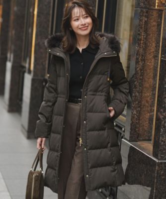 23区(ニジュウサンク)の【撥水加工】ブライトウール ロングダウン