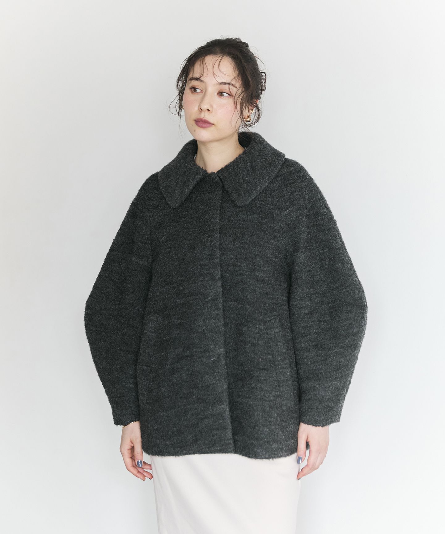 #Newans(ハッシュニュアンス)/【昨年即完売コート新色追加！】プードルコクーンコート