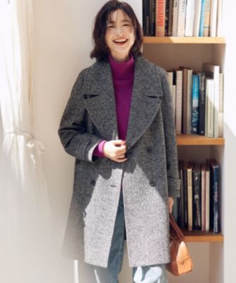 極美品✨バブアー チェスターコート ツイード 希少 ウール ヘリンボーン グレー 極美品)ヒューゴボス ツイード ヘリンボーン チェスターコート 2XL