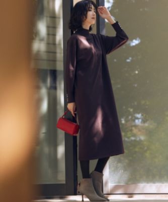 組曲(クミキョク)の【WEB限定】スムースストレッチニット ワンピース