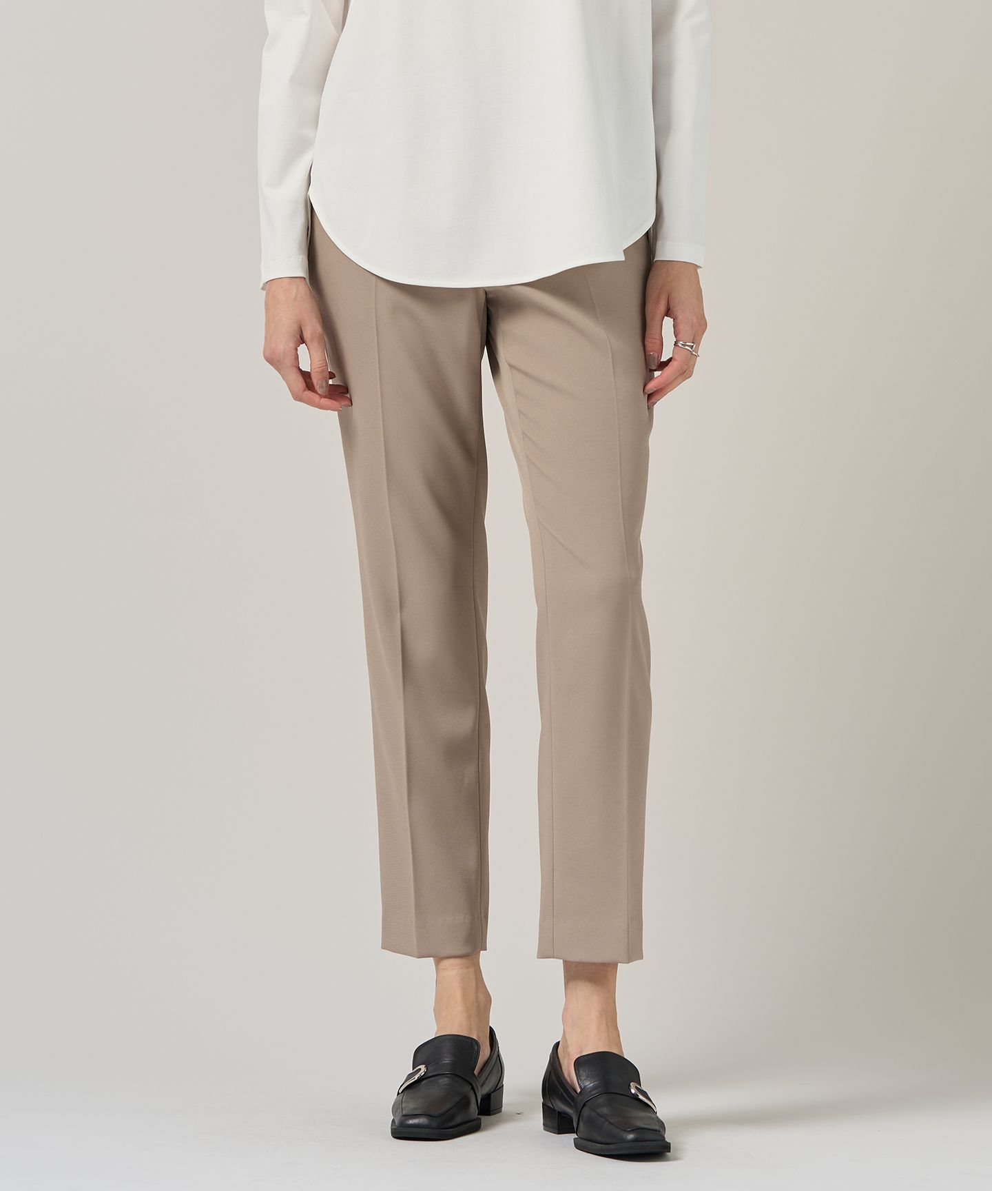 ICB L(アイシービー　エル)/【洗える】 トリアセボディシェルピーチ スティックパンツ