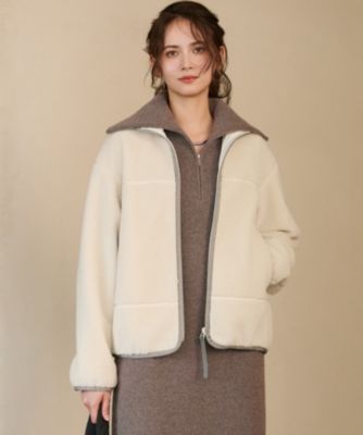 23区(ニジュウサンク)の【SLOW/一部店舗限定】エコファー ブルゾン通販