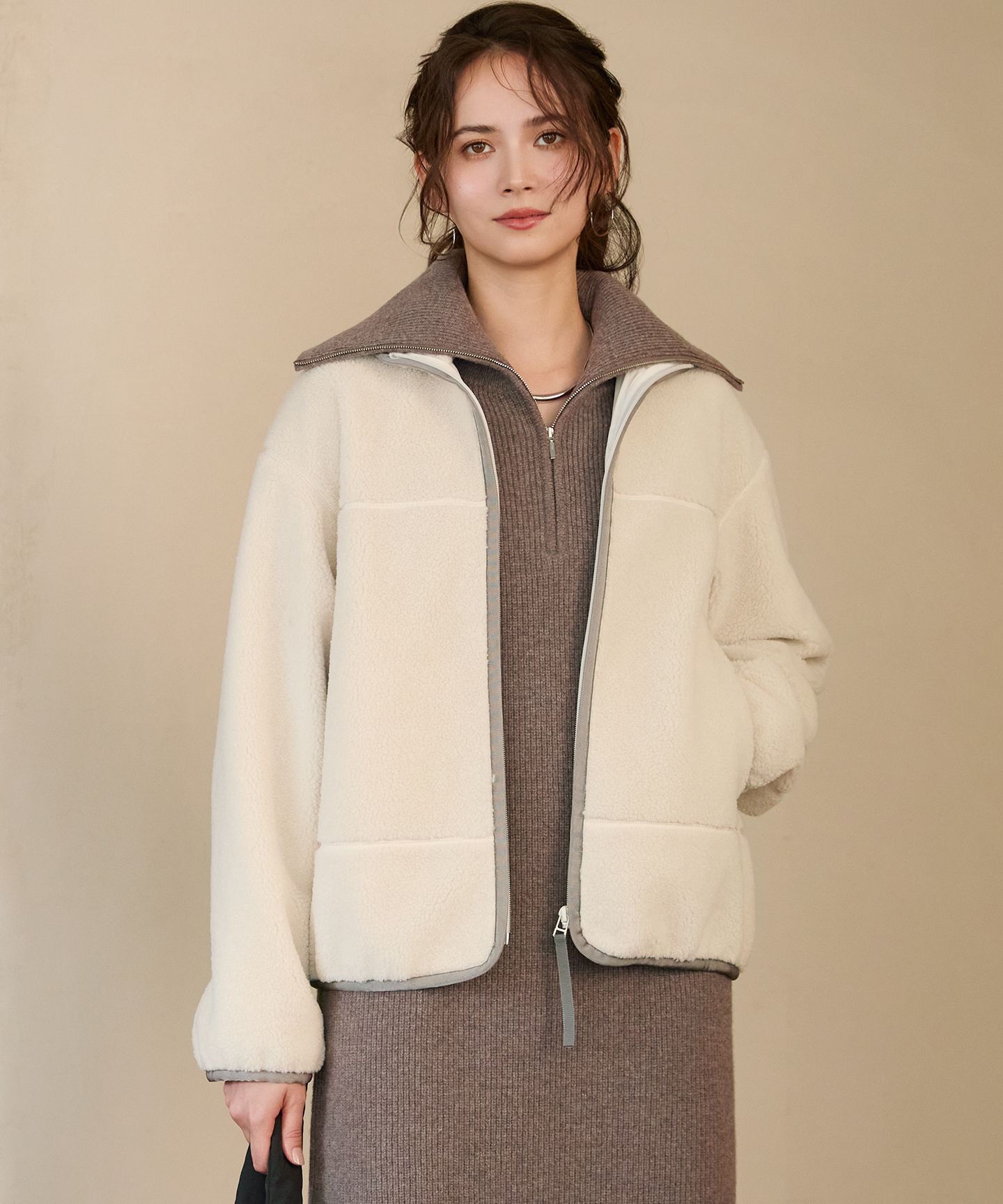 23区(ニジュウサンク)/【SLOW/一部店舗限定】エコファー ブルゾン