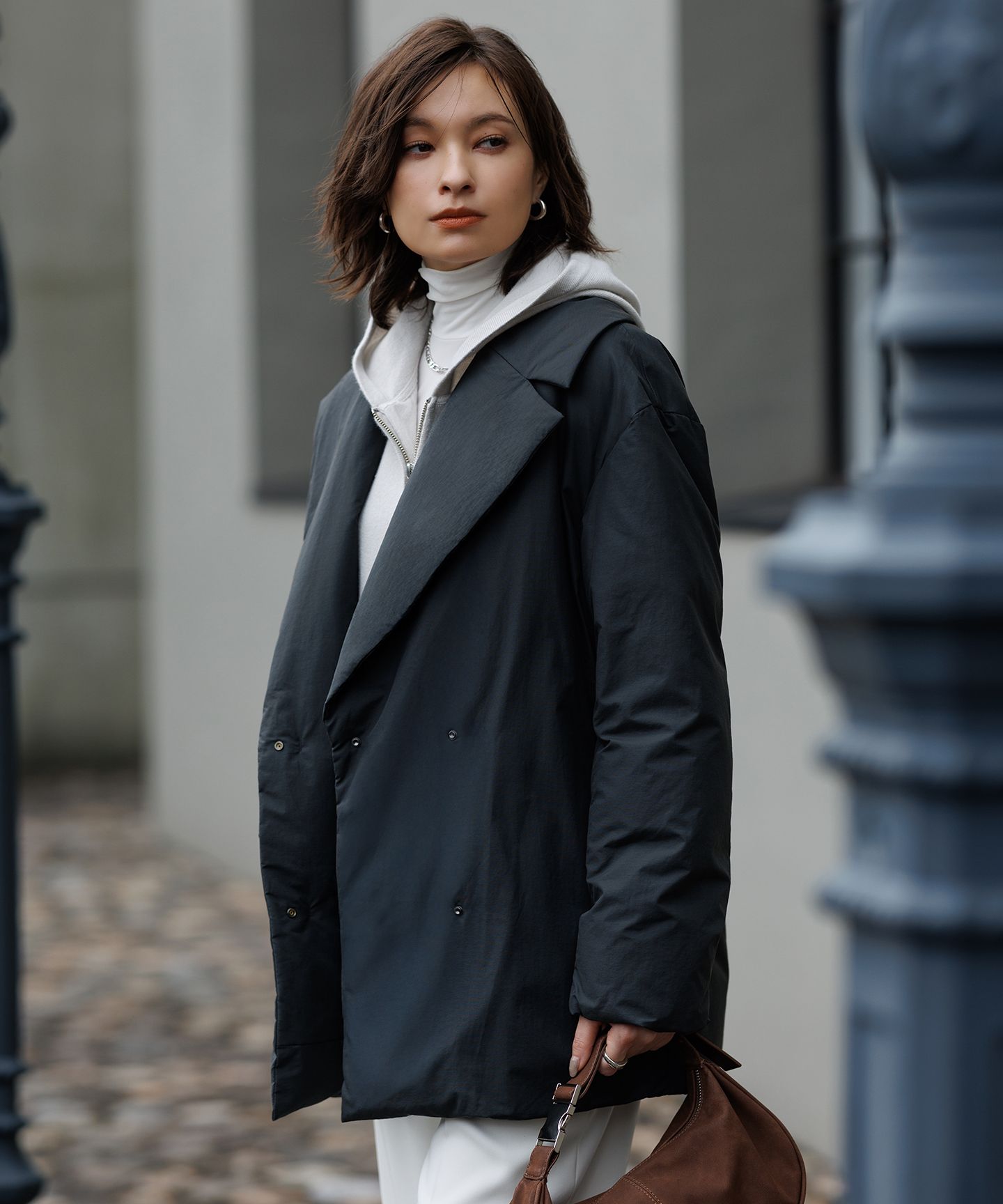 ICB L(アイシービー　エル)/【撥水加工】ADSダウン Pコート