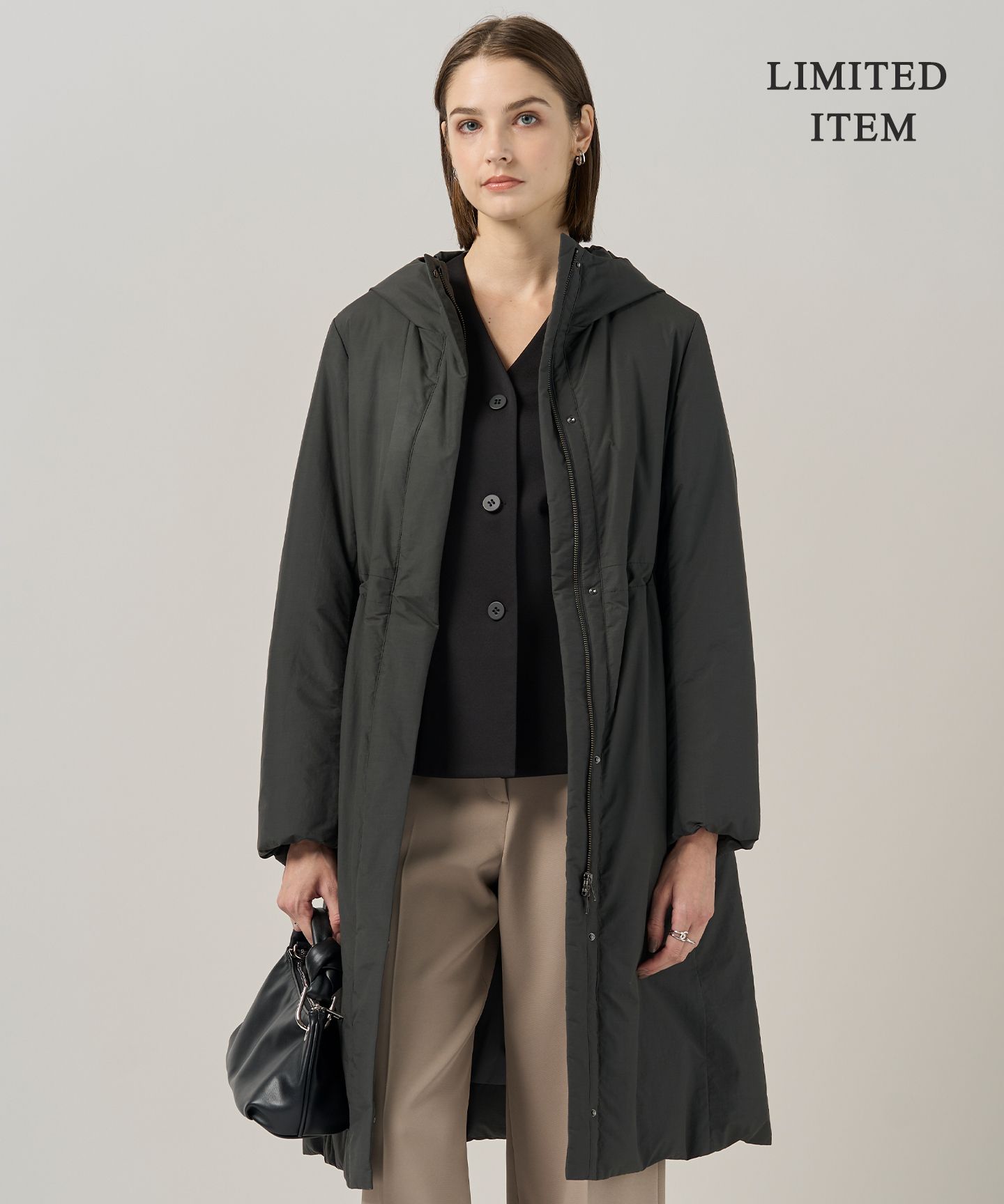 ICB L(アイシービー　エル)/【WEB＆一部店舗限定・撥水加工】ADSダウン  フーデットロングコート