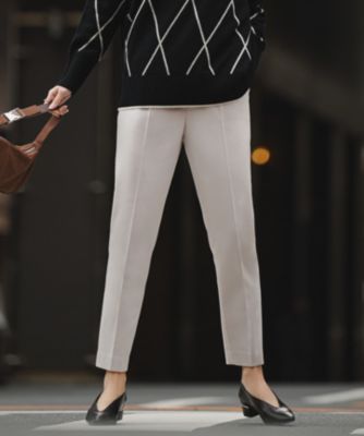 ICB　裏起毛 ウォームサテン スティックパンツ　ウエストゴム　Sサイズ 新品 ICB(アイシービー)の【裏起毛】 ウォームサテン スティックパンツ通販