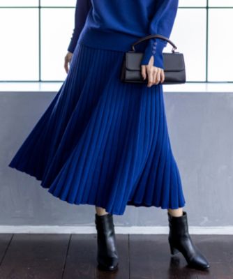 いっちゃん♡エメイン フレアスカート＋スパンコールニット Louere（ルエレ） スカート スパンコールマーメイドニットスカート