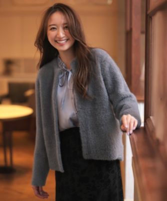 美品 23SS Y's リネン シアー ドレープ ロング ニット ジャケット 2 ANY SIS(エニィスィス)のフェザーニット ジャケット通販 | 集英社HAPPY