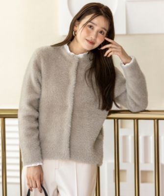 美品 23SS Y's リネン シアー ドレープ ロング ニット ジャケット 2 ANY SIS(エニィスィス)のフェザーニット ジャケット通販 | 集英社HAPPY