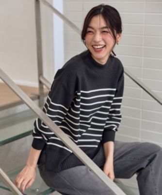 集英社HAPPY PLUS STOREANY（エニィ）/【5色展開/洗濯機可/静電防止】ハイネックデイリーニット