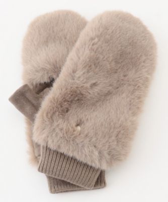 集英社HAPPY PLUS STOREANY（エニィ）/カバー付きファーグローブ