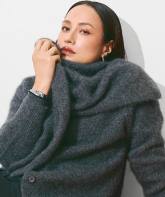 集英社HAPPY PLUS STOREICB（アイシービー）/【30th ANNIVERSARY】ルレックスフォックスアルパカ ニットスカーフ