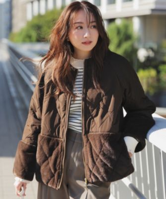 ANY SIS(エニィスィス)のフェイクファーコンビキルティング アウター