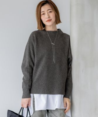 23区 L(ニジュウサンク エル)の【洗える】ウールカシミヤラメ ドルマン