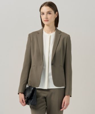 【美品】ICB 【美品】ICB 24年42テーラードジャケット L ストレッチ ICB L(アイシービー エル)の【UVカット・洗える】ウール2WAYストレッチ