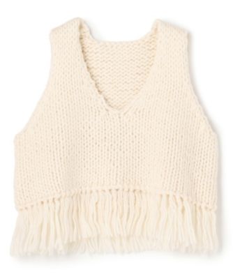 集英社HAPPY PLUS STOREuncrave（アンクレイヴ）/ハンドニット ジレ