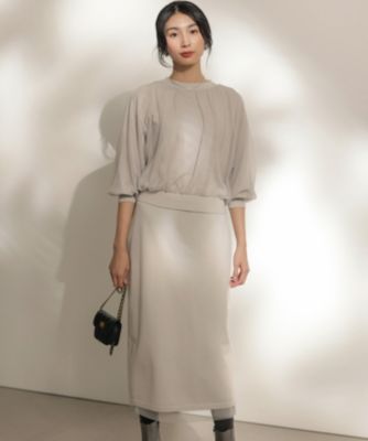 集英社HAPPY PLUS STORE組曲 L（クミキョク　エル）/【WEB限定】チュールニット×リバーシブルスカート セット