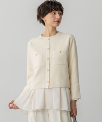 23区(ニジュウサンク)の【洗える】ベロアニット カーディガン通販