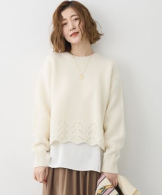 23区 L(ニジュウサンク エル)の【滝沢眞規子さん着用/洗える】レーシー