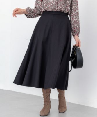 新品　クミキョク　組曲　定価¥1万8040円　ロングスカート　黒　サイズ17 組曲(クミキョク)のツイル起毛フレア スカート通販 | 集英社HAPPY PLUS