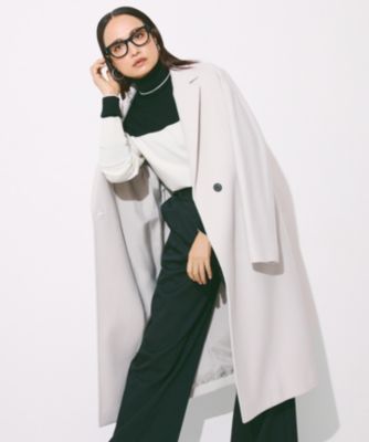 ICB(アイシービー)のウールカシミヤメルトン チェスターコート通販