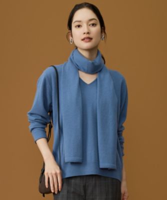 　【SHIHOさん着用】ウールハイゲージVネック ニット