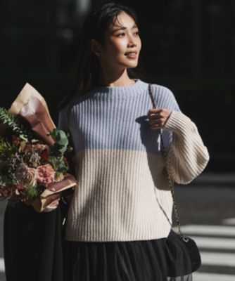 メル72168★新品　未使用★ プランシー　ニット　カラーブロックニット メル72168様専用☆新品 未使用☆ プランシー ニット カラーブロックニット