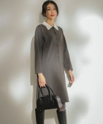 ✨美品✨ドルチェ&ガッバーナ ヴァージンウール リブニットワンピース 40 シャギー ラメ カーディガン × リブニット ワンピース