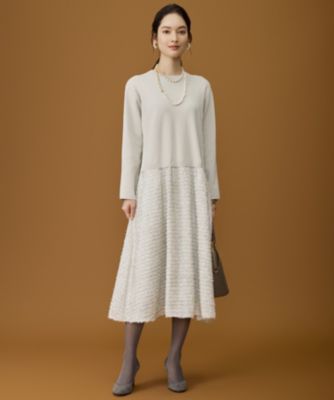 自由区(ジユウク)の【カタログ掲載】ジャカードコンビ ワンピース通販