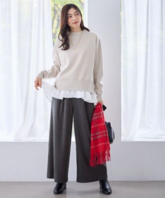 集英社HAPPY PLUS STOREANY（エニィ）/コーデュロイタックバギーパンツ