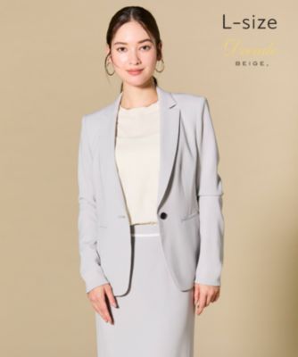 美品　beige   CINDY   スーツ　セットアップ BEIGE，(ベイジ)の【Lsize・セットアップ対応】CINDY / テーラード