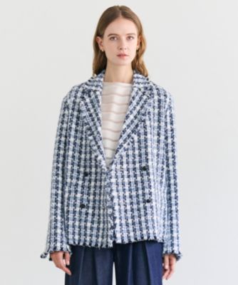 BEIGE，(ベイジ)のBERYL / ファンシーツイードダブルジャケット通販